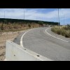 This motorway ends here. This slip road seems to have been built ready for some posible future exten...