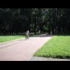 A proper cycle lane marked through the park. It has yellow lines painted along the sides so I suppos...