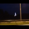 There's the rocket! It's a bit blurred in this picture but it's a proper Vostok rocket in launch con...