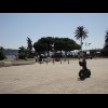 A tourist on a hired Segway.