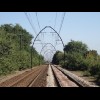 A railway line.