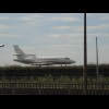 A small jet at Le Bourget Airport.