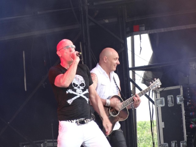 Right Said Fred, who didn't release their first single until 1991 but nobody here seemed to mind.