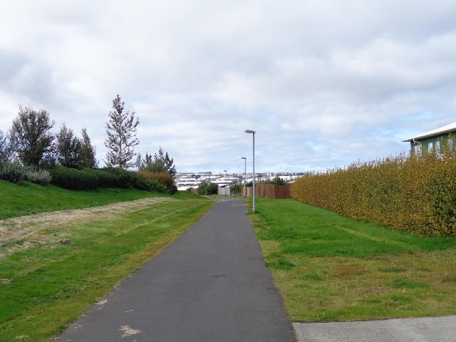 One of many good paths in the Reykjavik area.