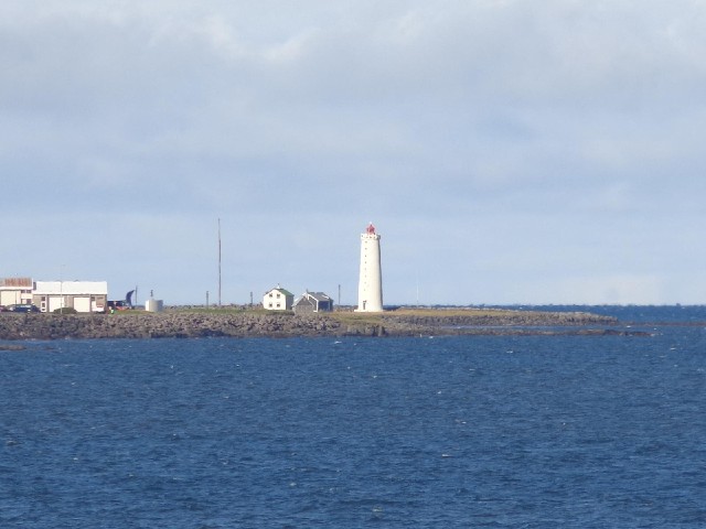 The view across a bay.