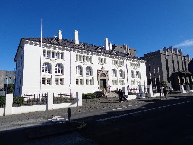 The Culture House and the National Theatre.