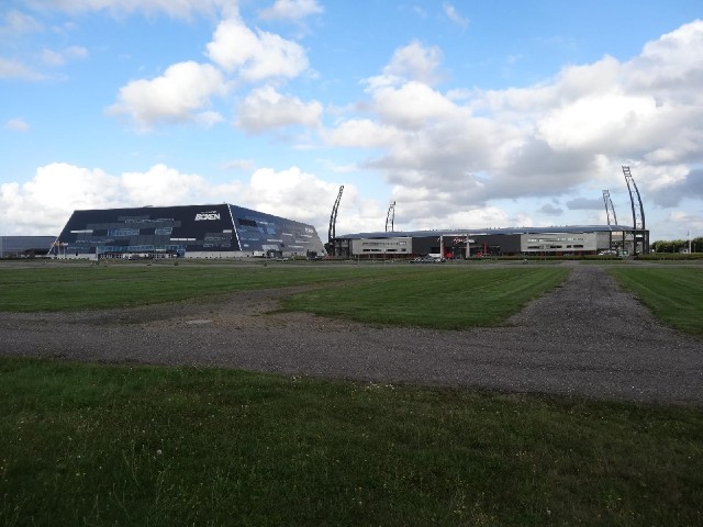 The Herning Arena with what I think is a conference centre on the left.