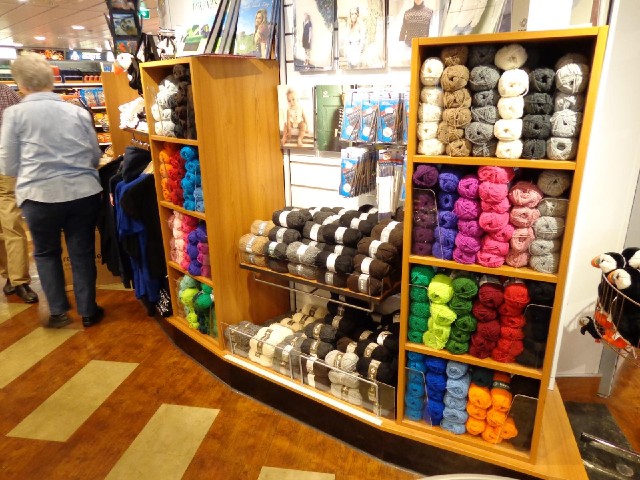 I've never seen wool and needles in a duty free shop before. I'm considering knitting something to k...