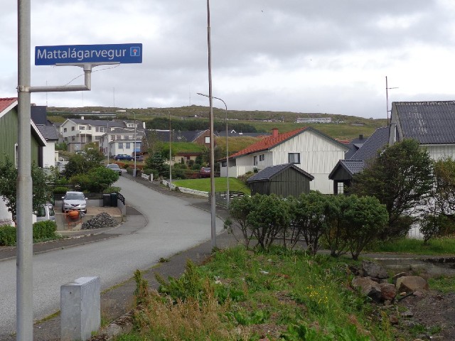 The road names look Icelandic, although Danish is the language spoken here.
