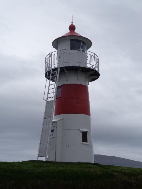 This lighthouse next to where the ship docked is part of the fort.