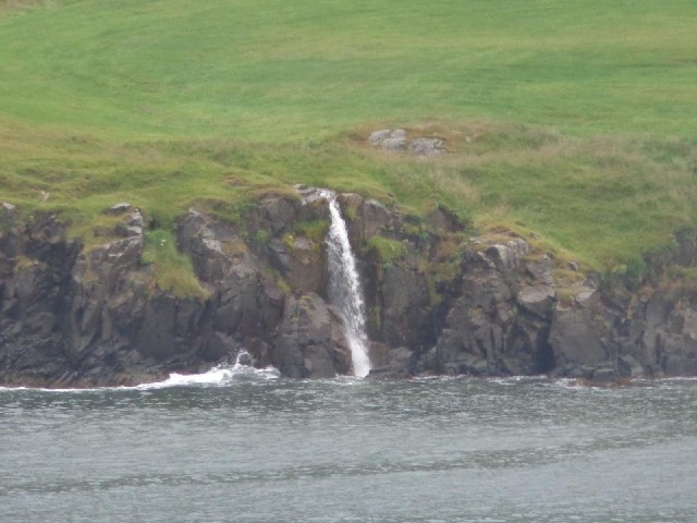 The melting snow on the hilltops must only take a couple of minutes to get down to the sea.