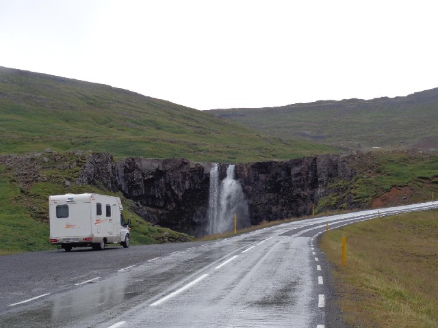 A drive-in waterfall.
