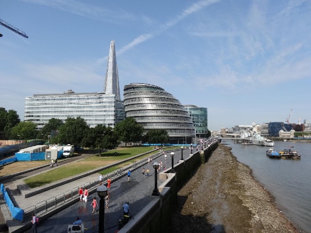 Now three views from Tower Bridge: the Shard and the mayor's office...
