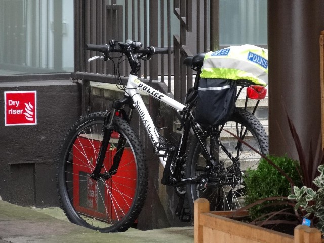 A police bike.