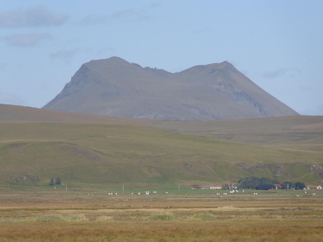 I don't know if this mountain is a volcano but it looks like one.