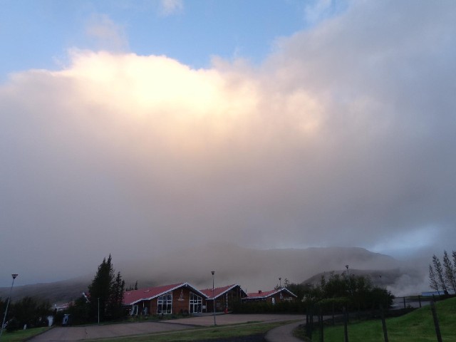 Clouds over the Geysir Centre.