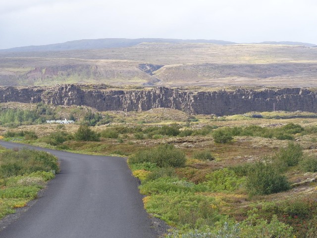 The big cliff is the edge of the proper North American plate and the whole valley floor where I now ...
