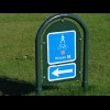 Despite how many bikes there are in Reykjavik, this is the first cycle route sign I've seen. I see t...
