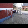 This looks like some kind of weird bike rack. The other bike which was parked here wasn't using it s...