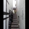 A narrow alleyway.