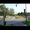 There are a lot of traffic lights at this junction. Here, I have to push a button to let the lights ...