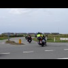 A group of Swedes, two on each motorbike, presumably heading for one of the ferries.