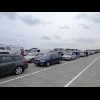 All these vehicles will be going on the ferry. It must be quite full because I couldn't get a room t...