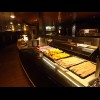 On Mondays, when the ship comes into Trshavn, the breakfast buffet opens early enough to feed the p...