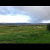 Here's some typical Icelandic weather: bright and sunny on the left, raining on the right.