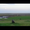 Icelandic scene with Moon. There's another discarded antler next to my cabin. I have no idea where t...