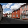 For about 15 miles, pastel-coloured houses like these were a common sight.