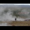 Somebody getting ready to photograph Strokkur. I have read in several places that it errupts about o...