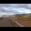 At this end of the Geysir site, the whole field just seems to be steaming.