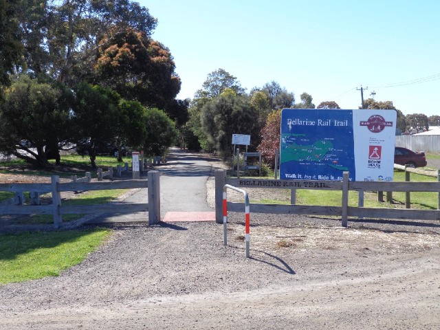 For the next 35 km, I will be following the Bellarine Rail Trail, along the route of the old Bellari...