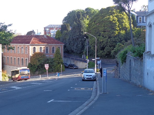 The trams used to run up the road which goes from left to right in this picture.