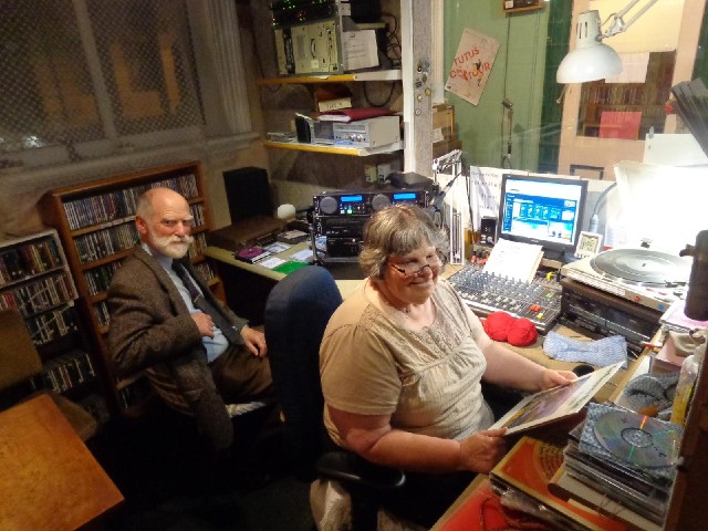 ... is this small studio from where Oamaru Heritage Radio is broadcasting early 20th century music a...
