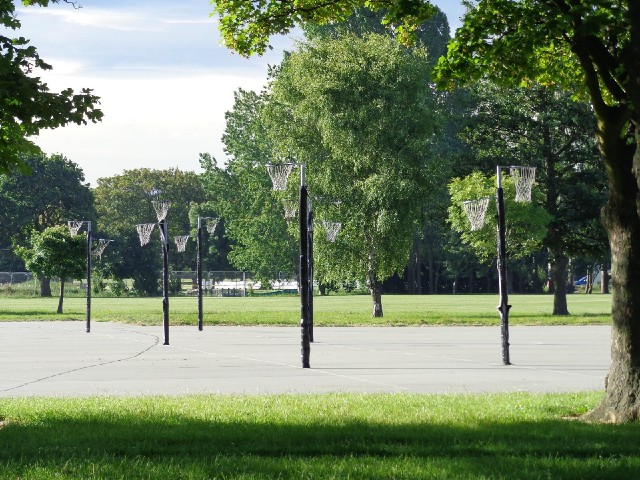 I've never seen so many basketball courts in one place. This is only about a quarter of what's here.