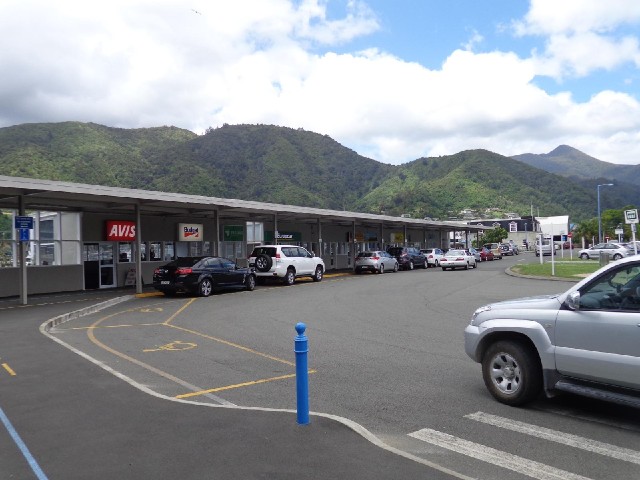 This is the ferry terminal in Picton or, as my stupid map calls it, Ricton. Some hire companies don'...