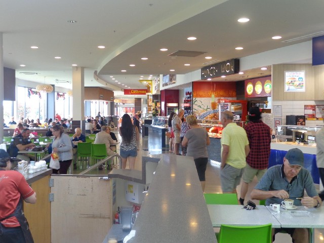 It seems that every little town's shopping mall has a food court like this.