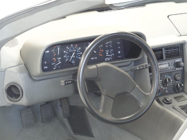 The controls of a DeLorean.