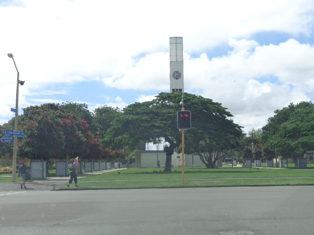 The central square in Palmerston North.