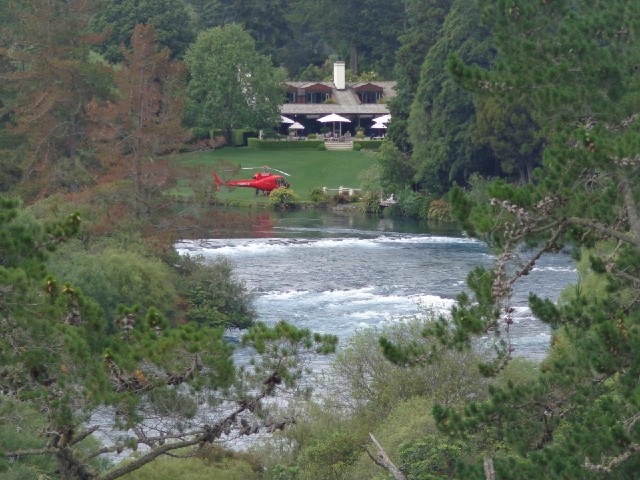 If you don't fancy the boat, you could see the Huka Falls by helicopter.