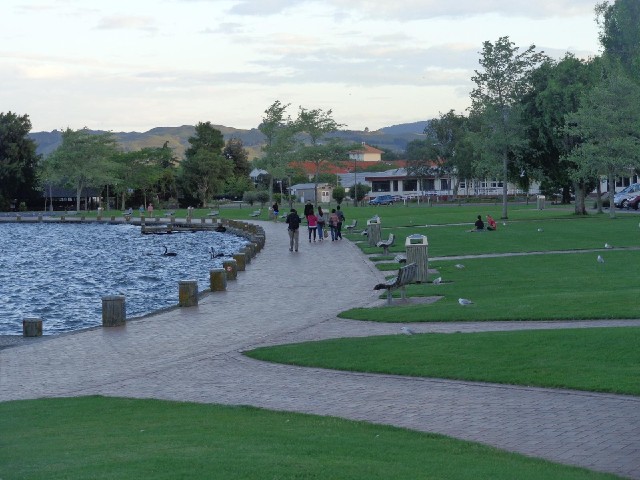 The waterfront in Rotorua.