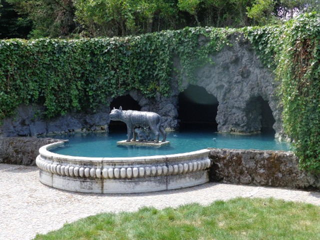 Romulus and Remus in the Italian Garden.