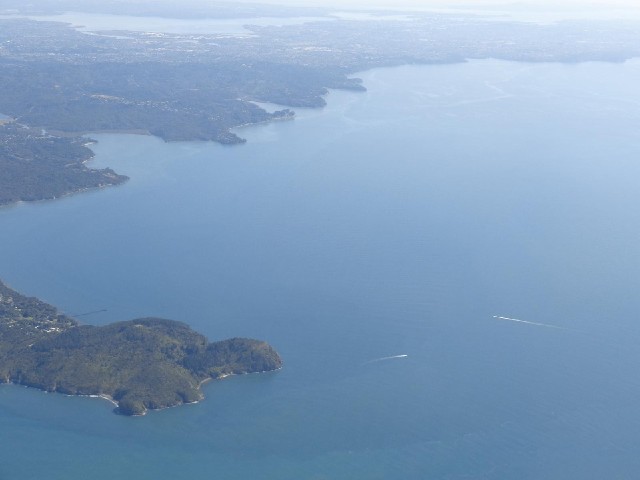 The coast to the North of Auckland, and two boats.
