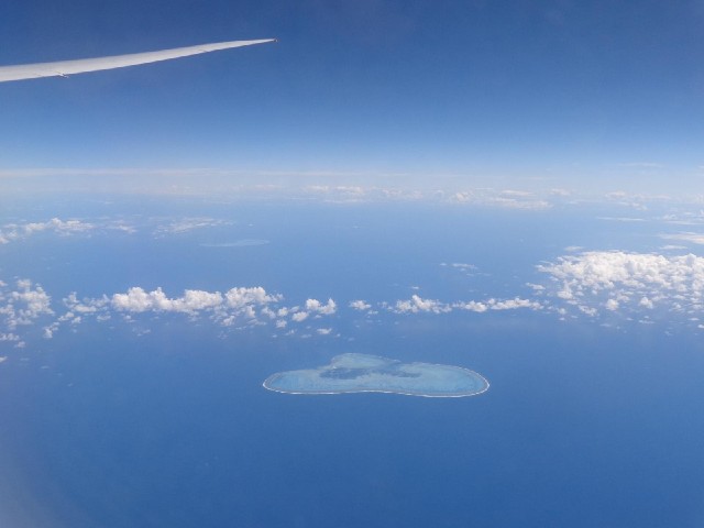 Elizabeth Reef, with Middleton Reef in the distance.
