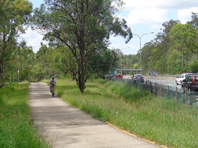 A bit further along the cycleway.