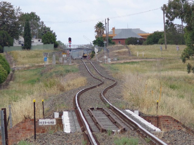 Railway tracks in Werris Creek.