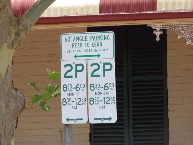 Here they have rules about both when and how you can park.