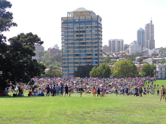 I'm going to view the fireworks from Mrs. Macquarie's Point, a headland in the harbour which is part...